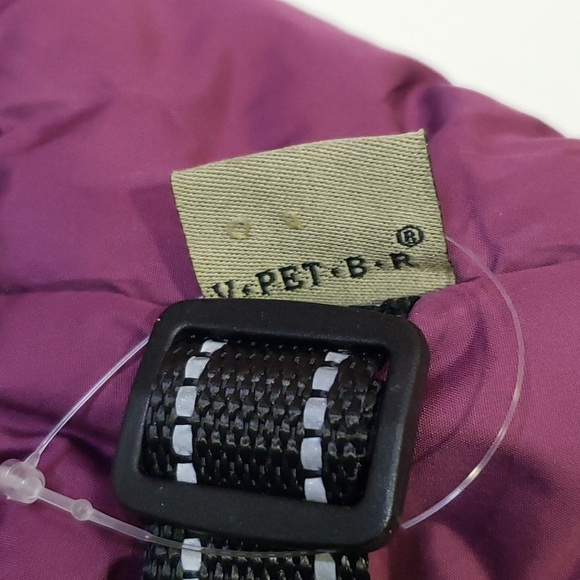 PawRoll Dog Winter Jacket with Harness Fashion Sports Size Large Purple - Picture 3 of 10